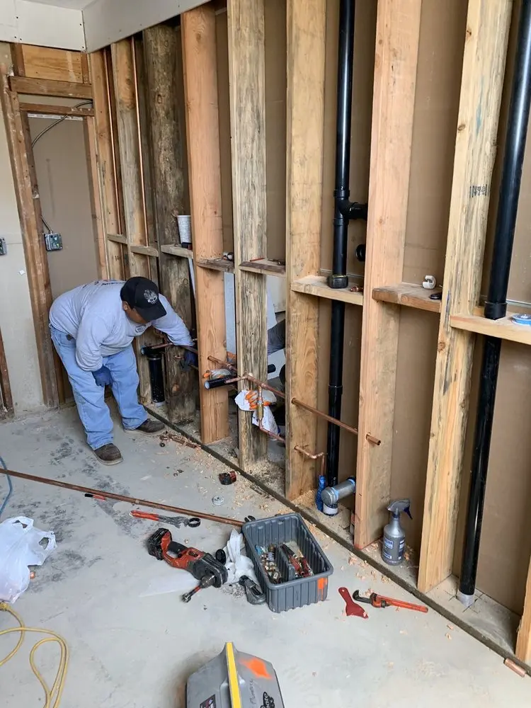 Commercial rough-in plumbing for Commercial Plumbing in Camden